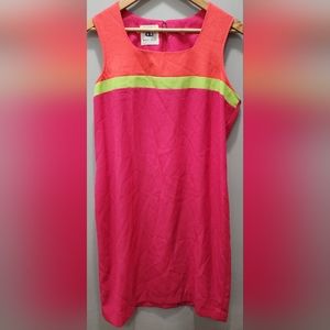 Vintage Womens 90s Barbie Watermelon Green Pink Dress Bahari Group